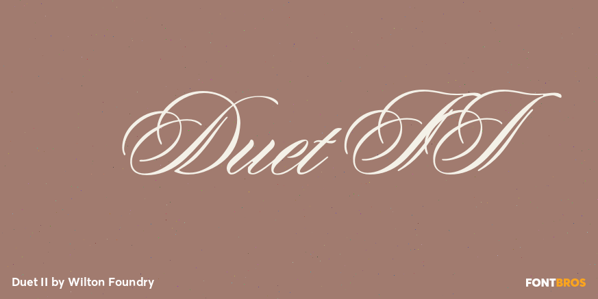 Duet II Font Poster