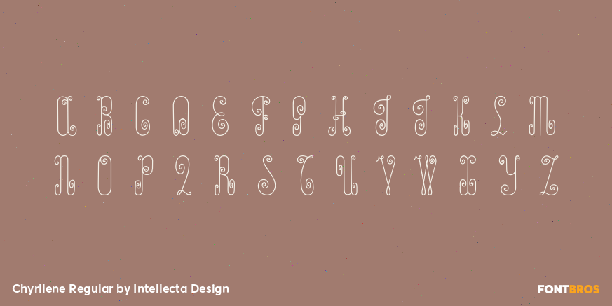 Chyrllene Regular Font Poster #1