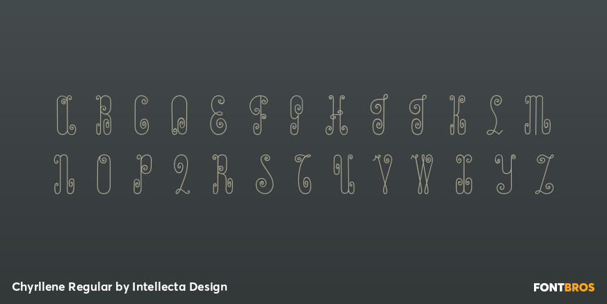 Chyrllene Regular Font Poster #1