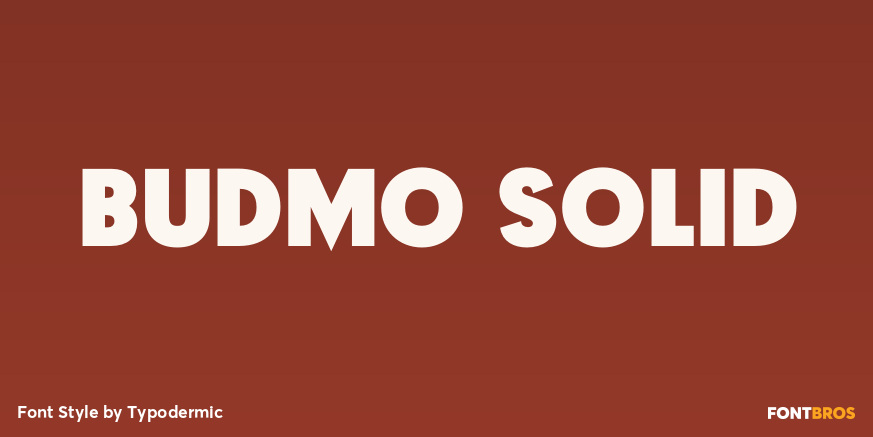 Budmo Solid Font Poster #1