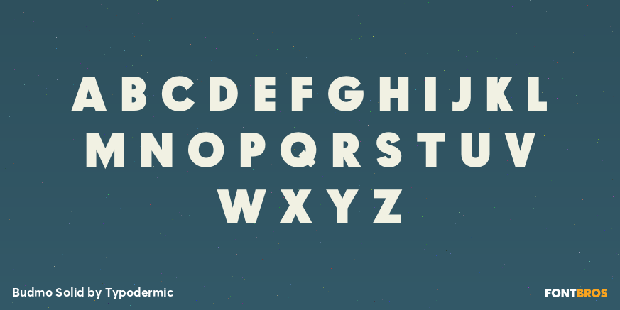 Budmo Solid Font Poster #2