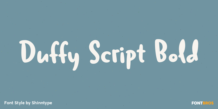 Duffy Script Bold Font Poster #1