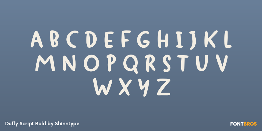Duffy Script Bold Font Poster #2