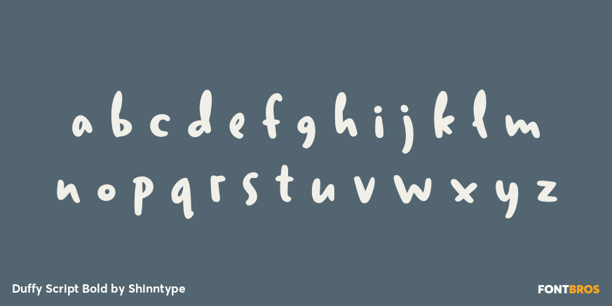 Duffy Script Bold Font Poster #3