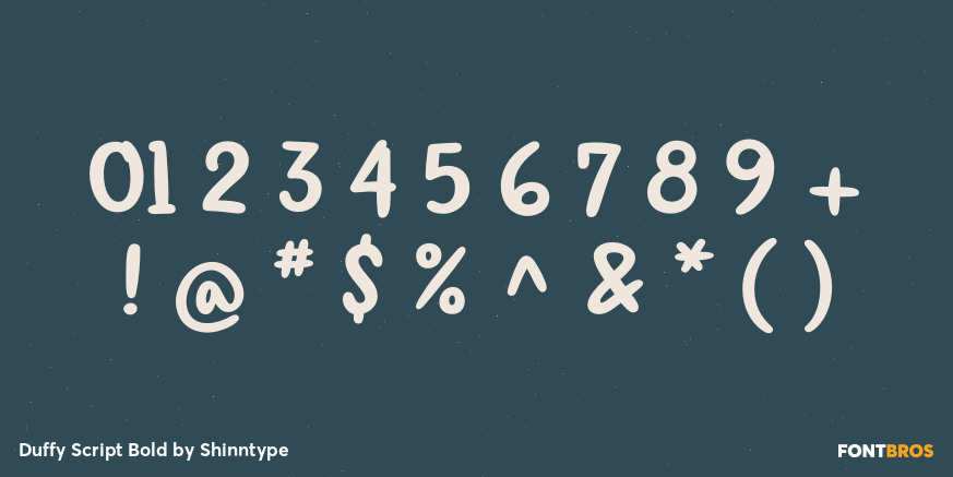 Duffy Script Bold Font Poster #4