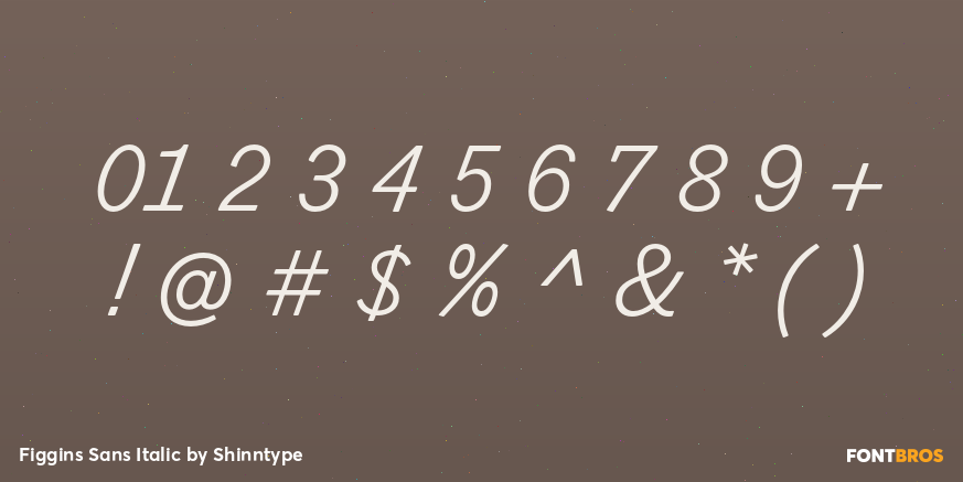 Figgins Sans Italic Font Poster #4
