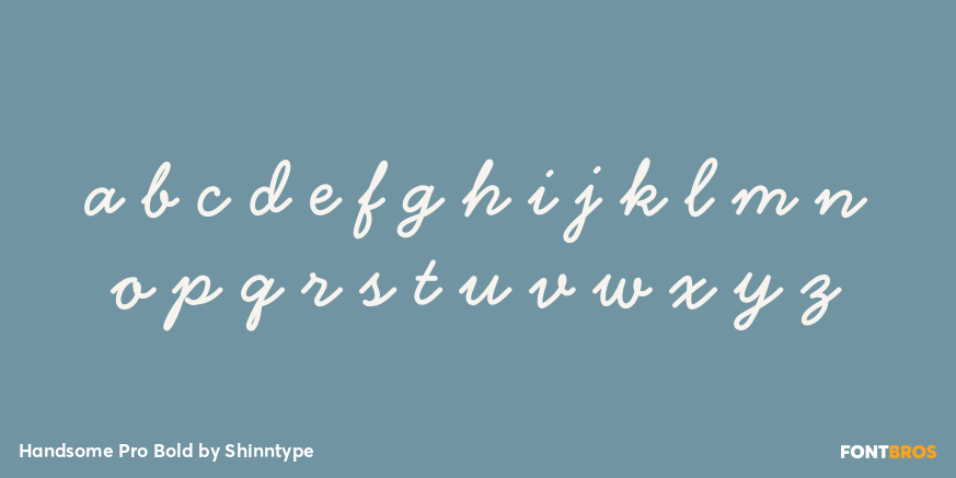 Handsome Pro Bold Font Poster #3