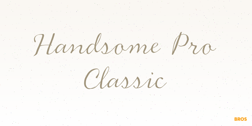 Handsome Pro Classic Font Poster #1