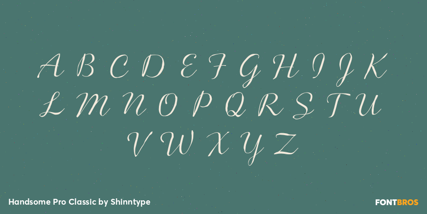Handsome Pro Classic Font Poster #2