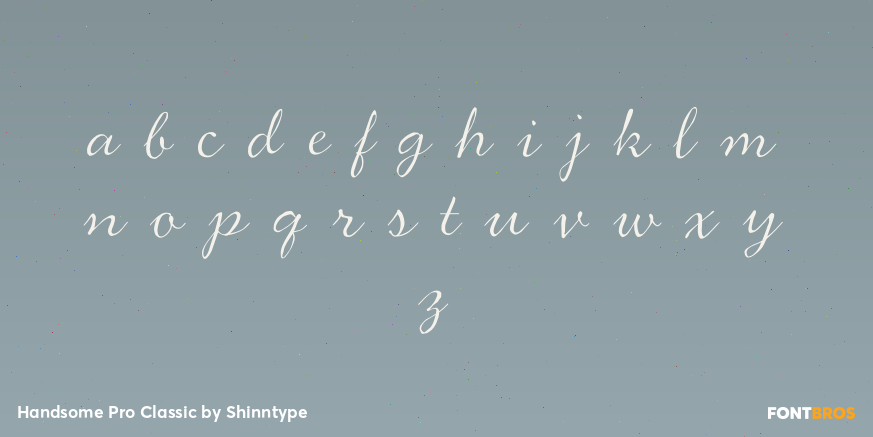 Handsome Pro Classic Font Poster #3