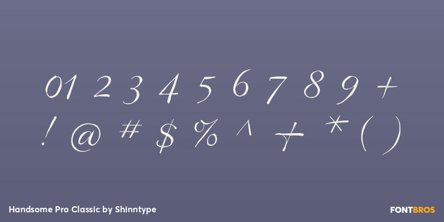 Handsome Pro Classic Font Poster #4