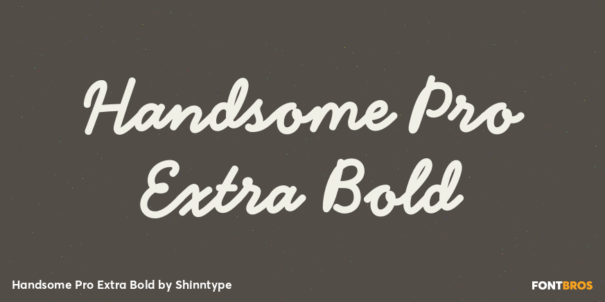 Handsome Pro Extra Bold Font Poster #1