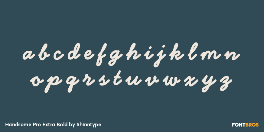 Handsome Pro Extra Bold Font Poster #3