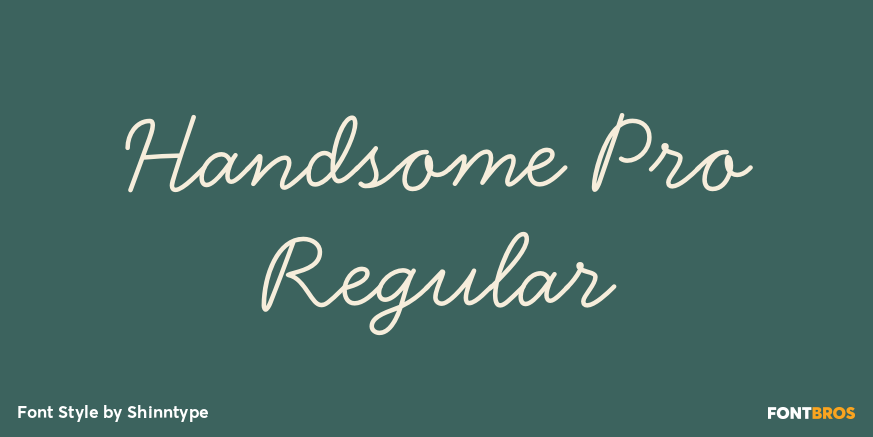 Handsome Pro Regular Poster