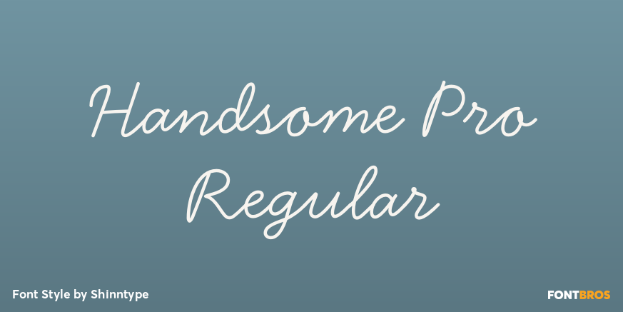 Handsome Pro Regular Poster