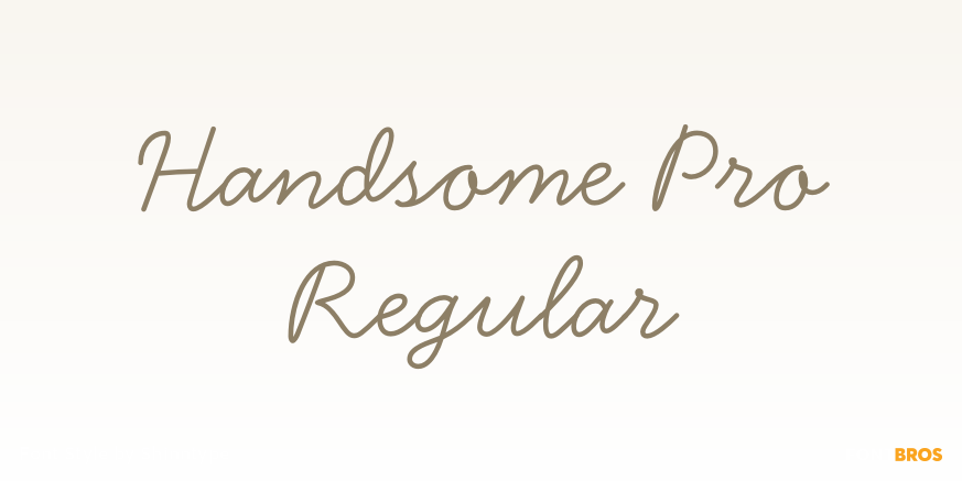 Handsome Pro Regular Poster