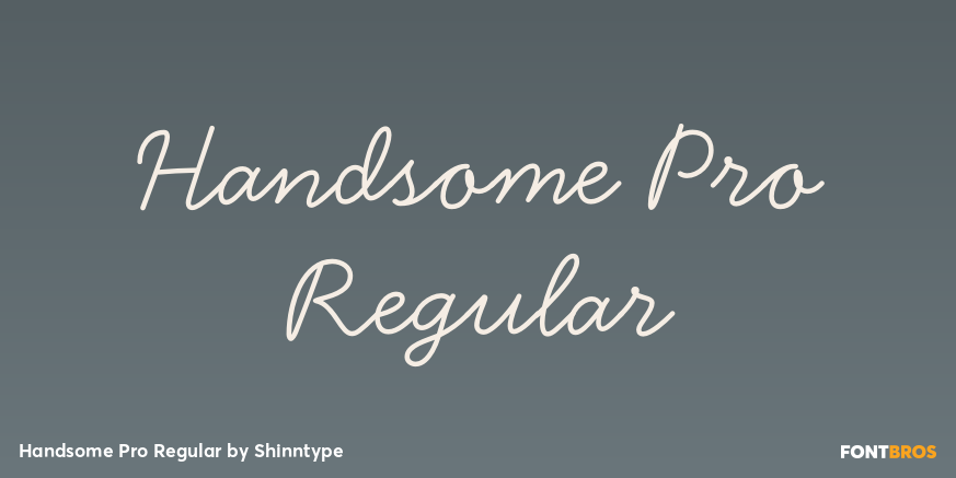 Handsome Pro Regular Poster