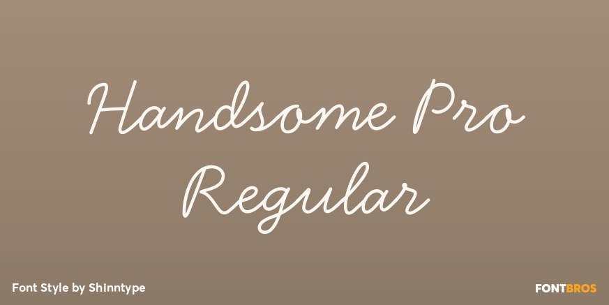 Handsome Pro Regular Poster