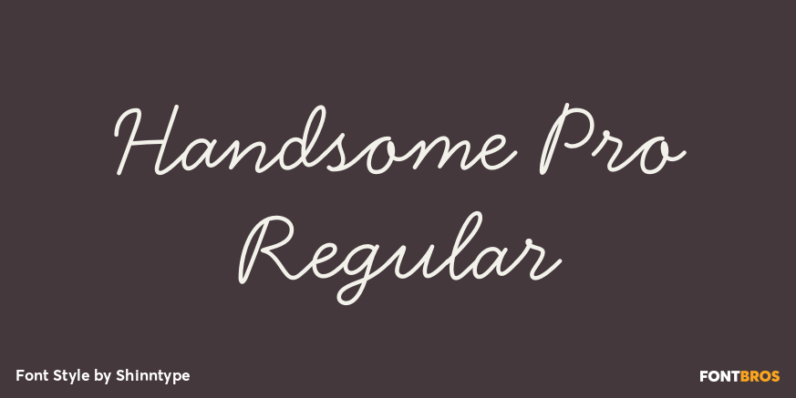 Handsome Pro Regular Poster