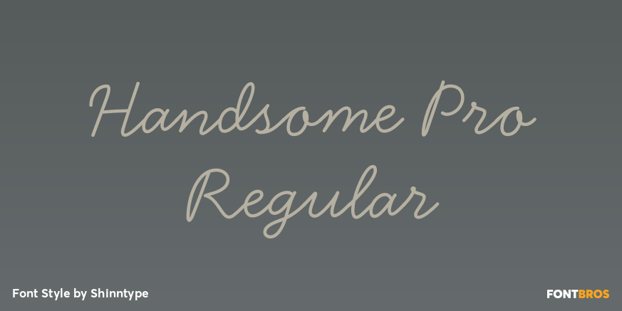 Handsome Pro Regular Poster