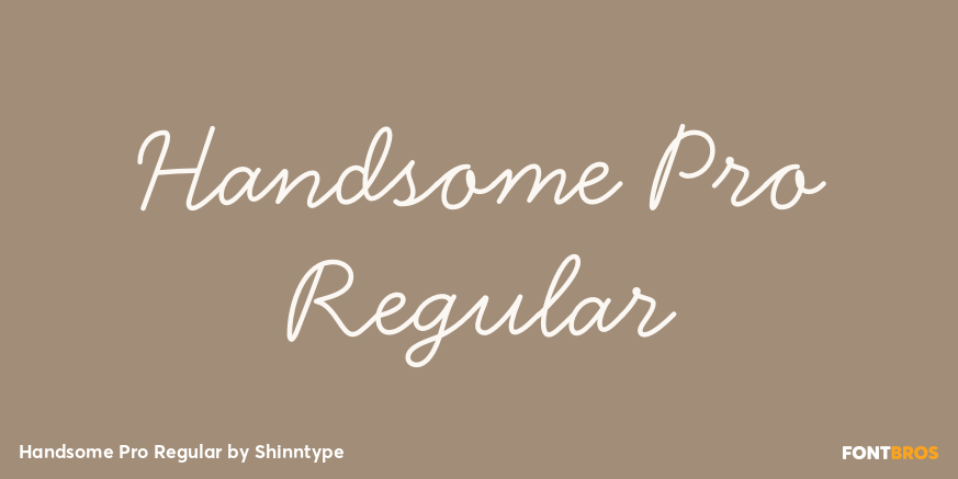 Handsome Pro Regular Poster