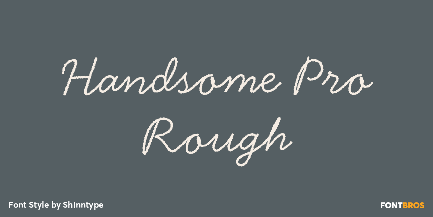 Handsome Pro Rough Font Poster #1