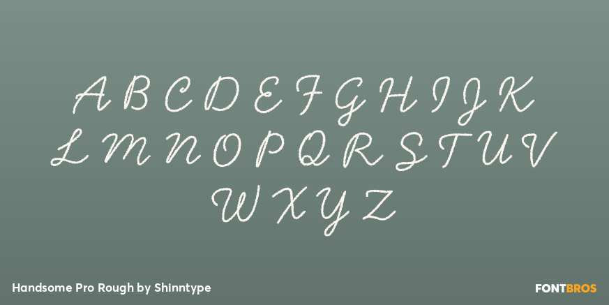 Handsome Pro Rough Font Poster #1