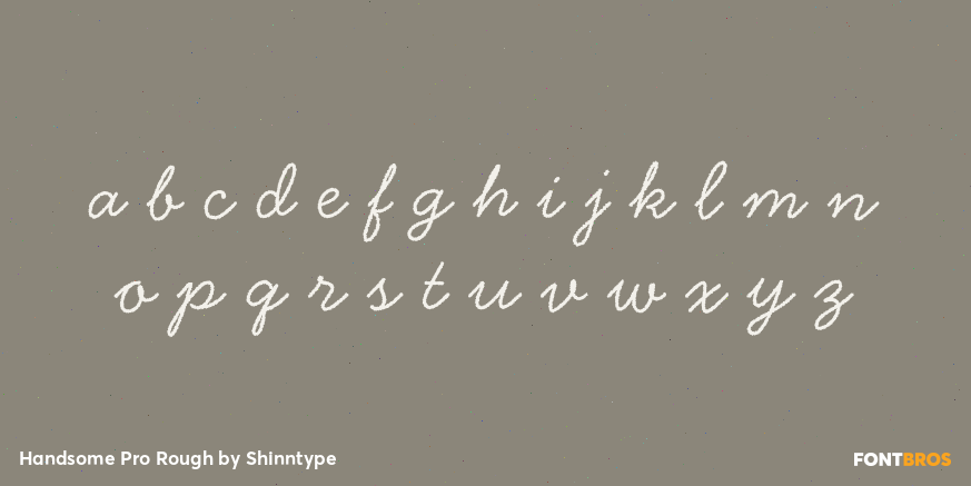 Handsome Pro Rough Font Poster #1