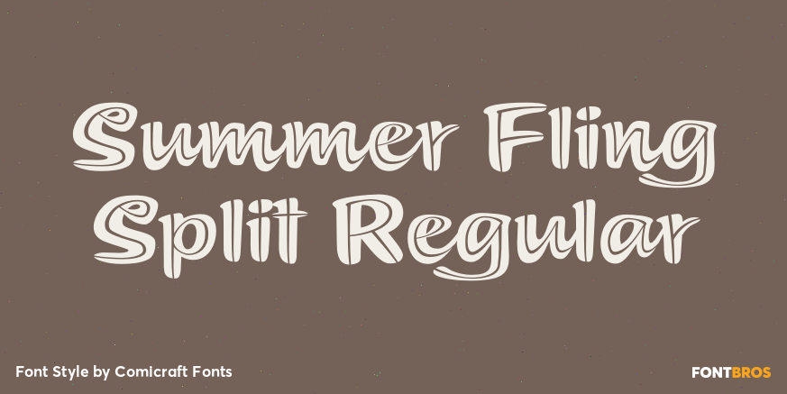 Summer Fling Split Regular Poster