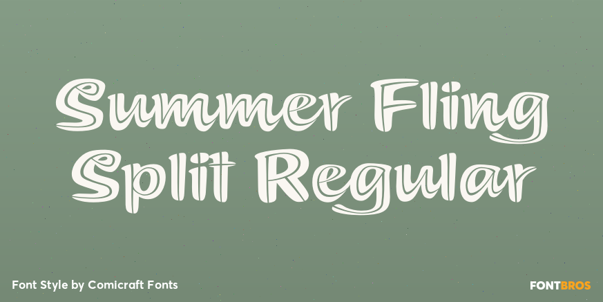 Summer Fling Split Regular Poster