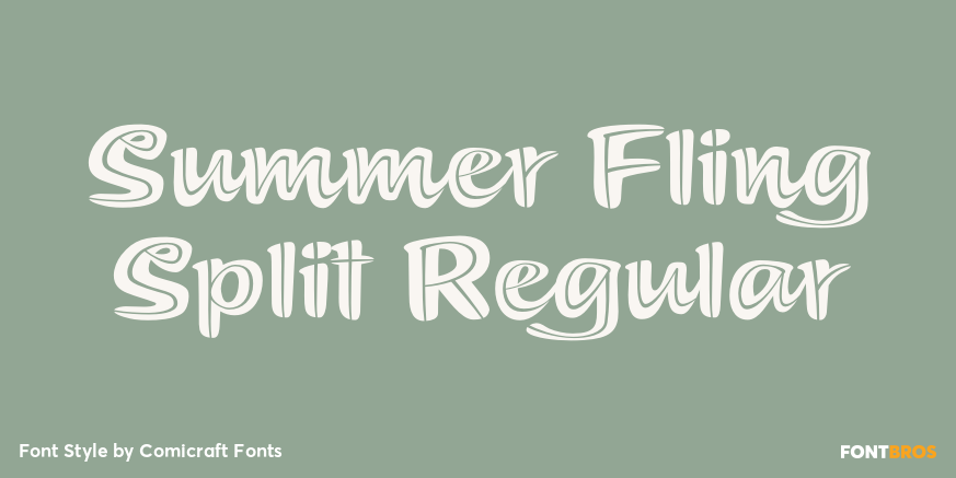 Summer Fling Split Regular Poster