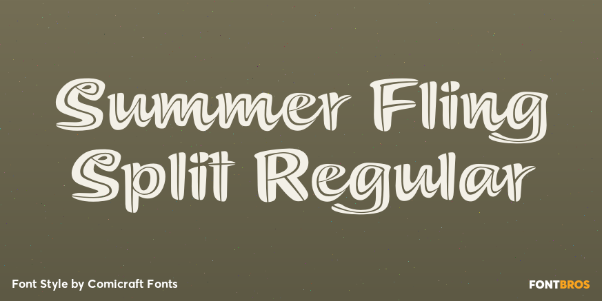 Summer Fling Split Regular Poster