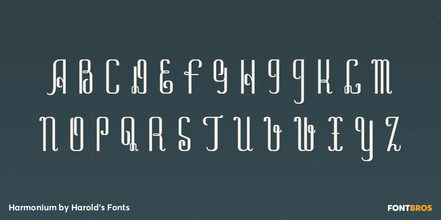 Harmonium Font Poster #2