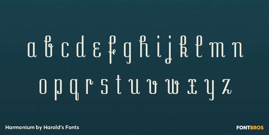 Harmonium Font Poster #3
