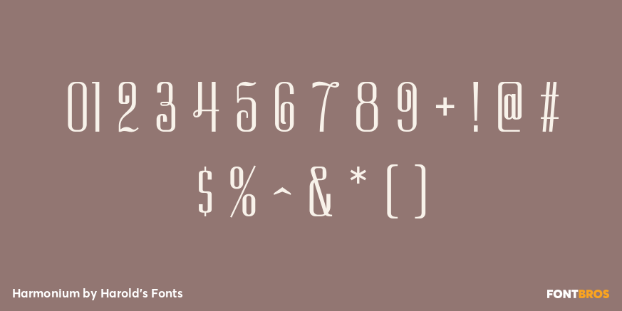 Harmonium Font Poster #4