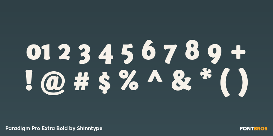 Paradigm Pro Extra Bold Font Poster #4