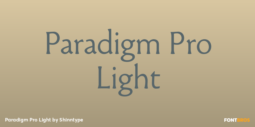 Paradigm Pro Light Poster