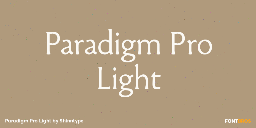 Paradigm Pro Light Poster