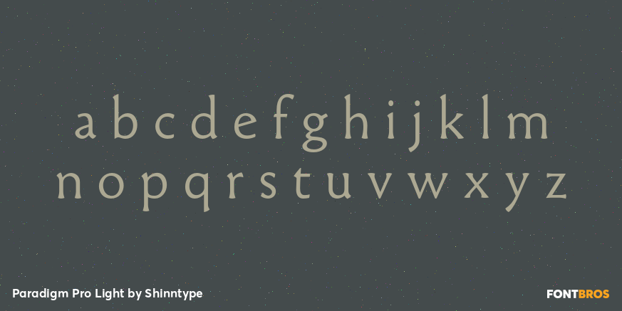 Paradigm Pro Light Font Poster #3