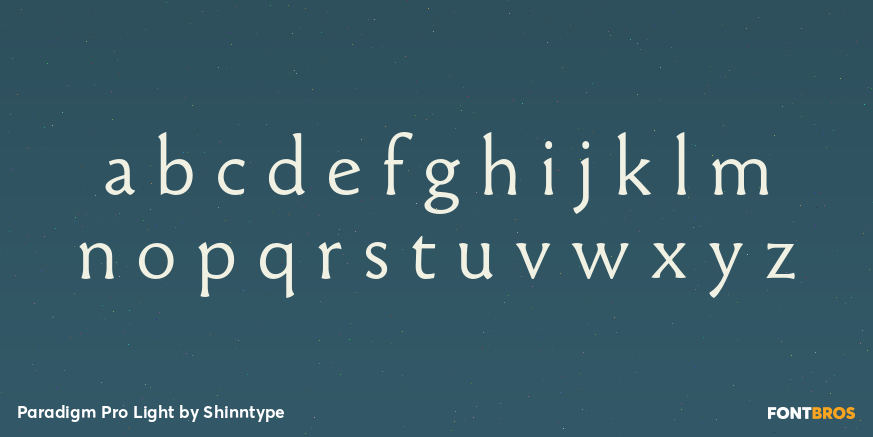 Paradigm Pro Light Font Poster #1