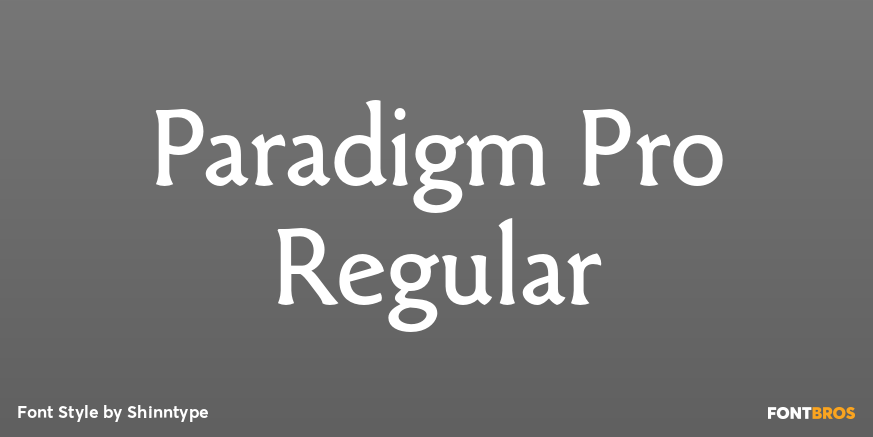 Paradigm Pro Regular Poster