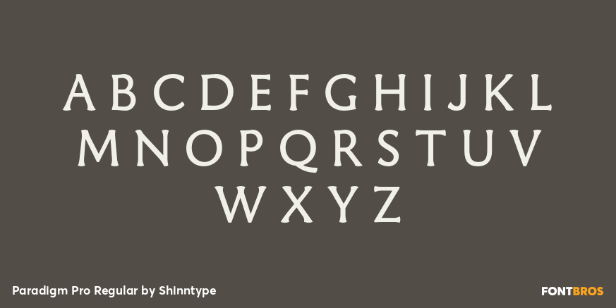 Paradigm Pro Regular Font Poster #2
