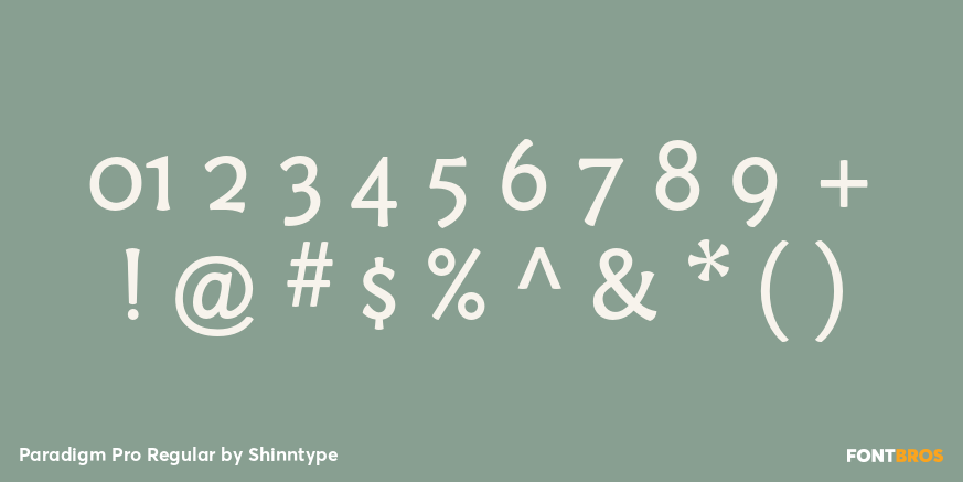 Paradigm Pro Regular Font Poster #4