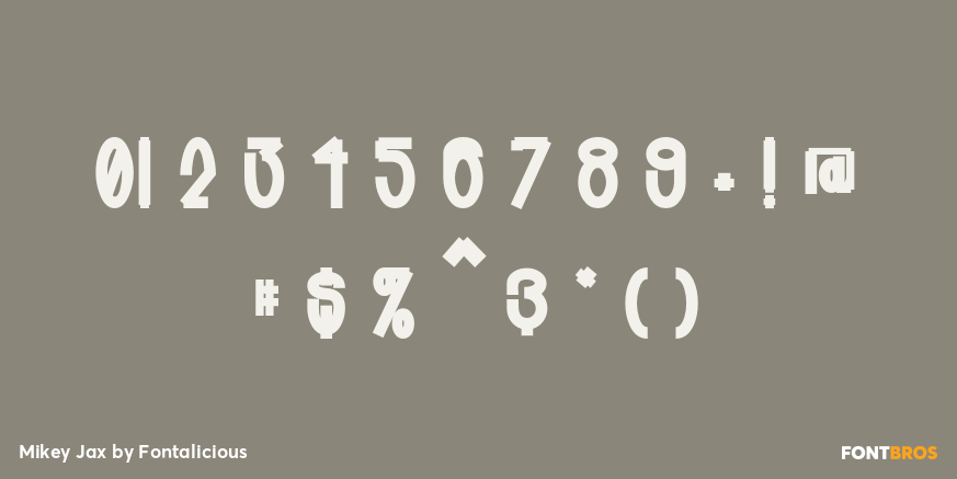 Mikey Jax Font Poster #1