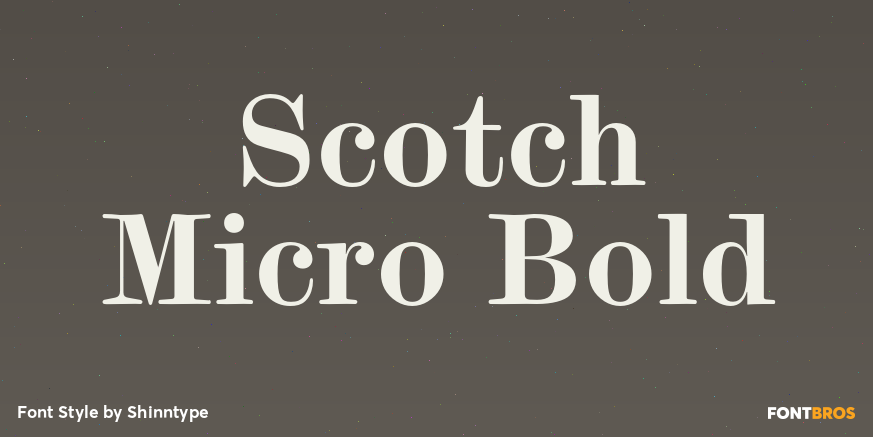Scotch Micro Bold Font Poster #1