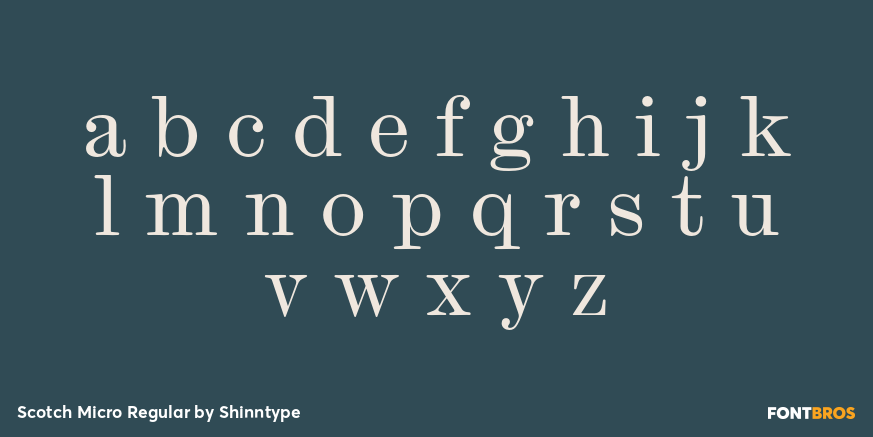 Scotch Micro Regular Font Poster #3