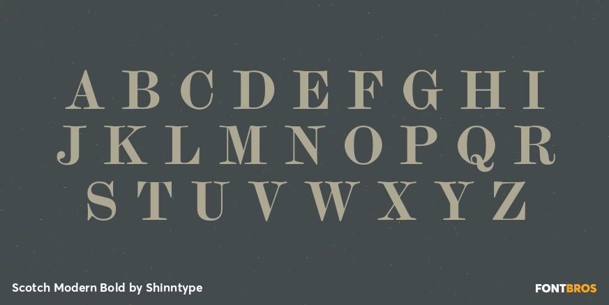 Scotch Modern Bold Font Poster #2