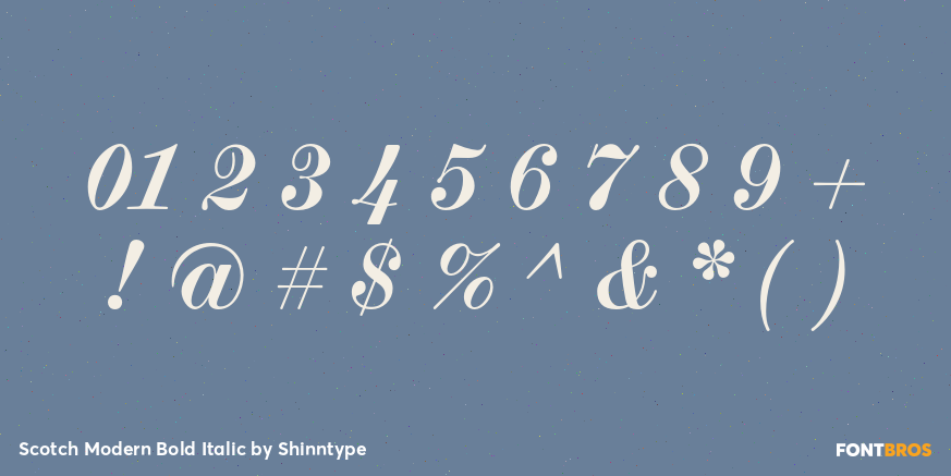 Scotch Modern Bold Italic Font Poster #4