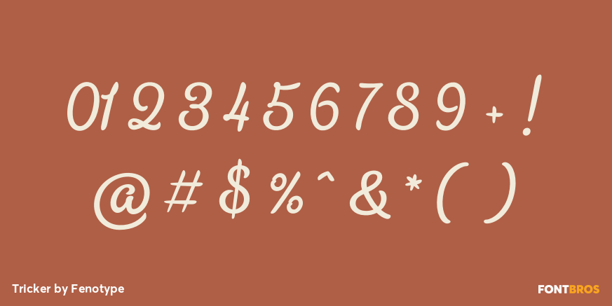 Tricker Font Poster #1