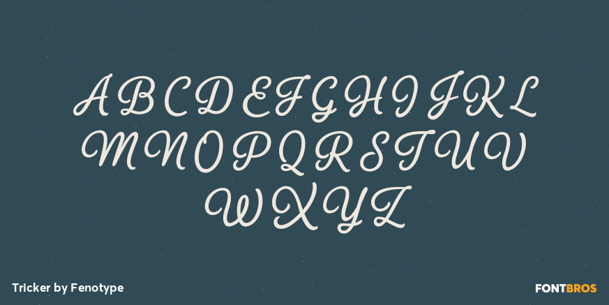 Tricker Font Poster #1